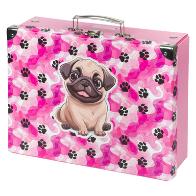 Foldable school supply box Paws