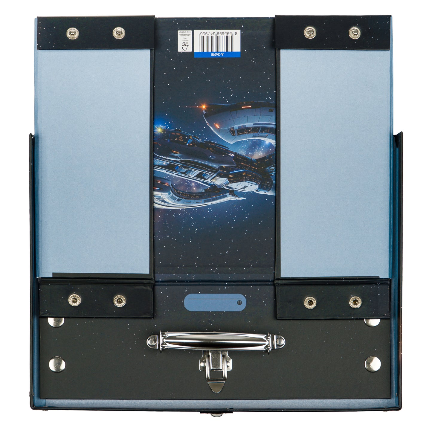 Foldable school supply box Spacecraft