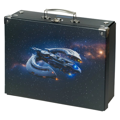 Foldable school supply box Spacecraft