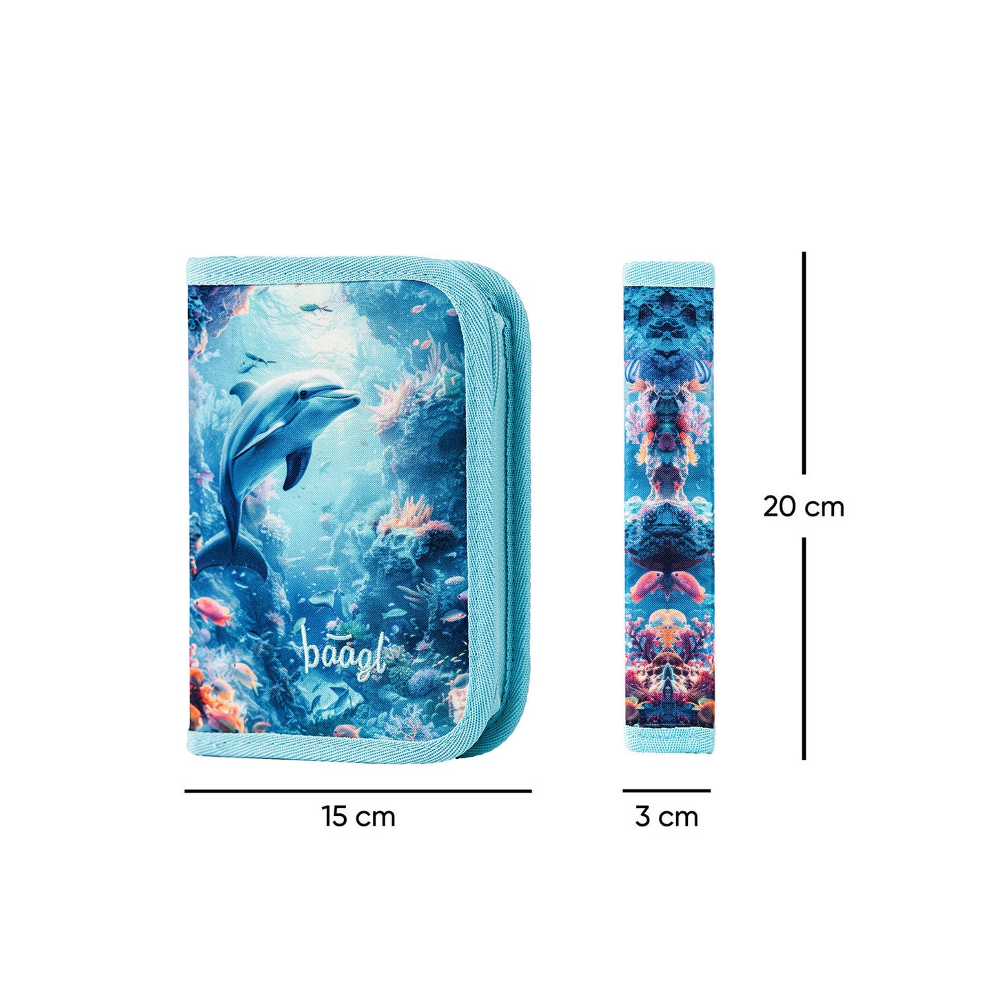 One-tier pencil case Dolphin