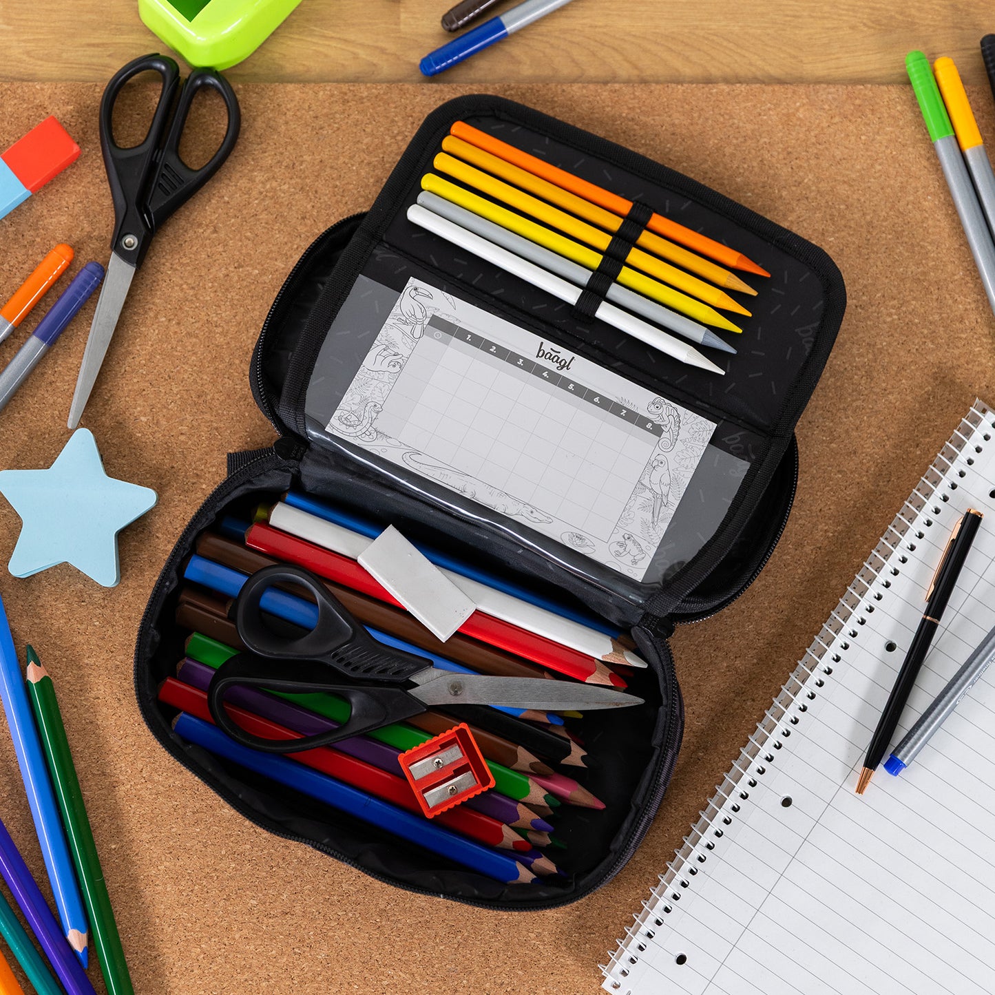 School etui Ska grey