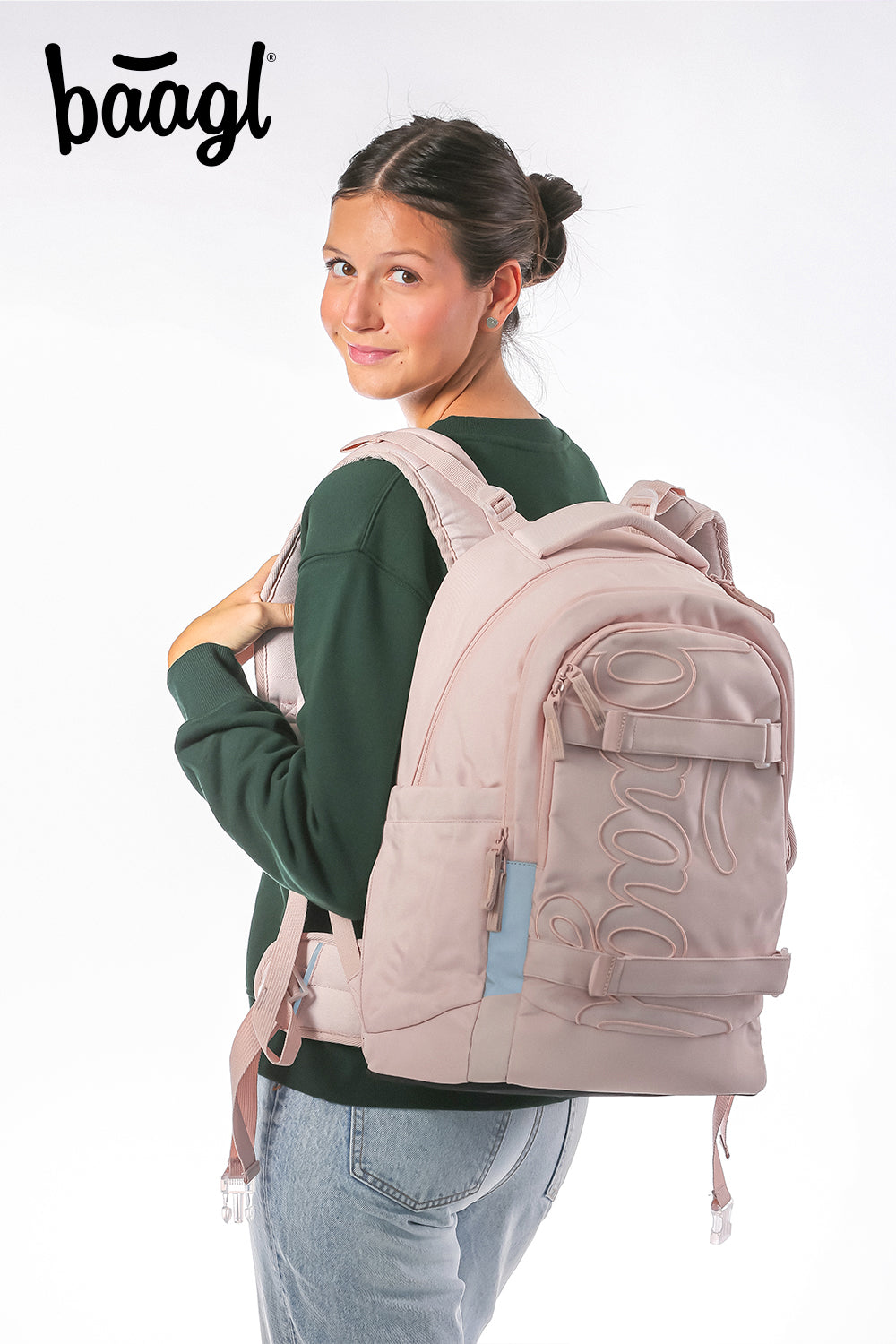 School backpack Skate Max Creamy