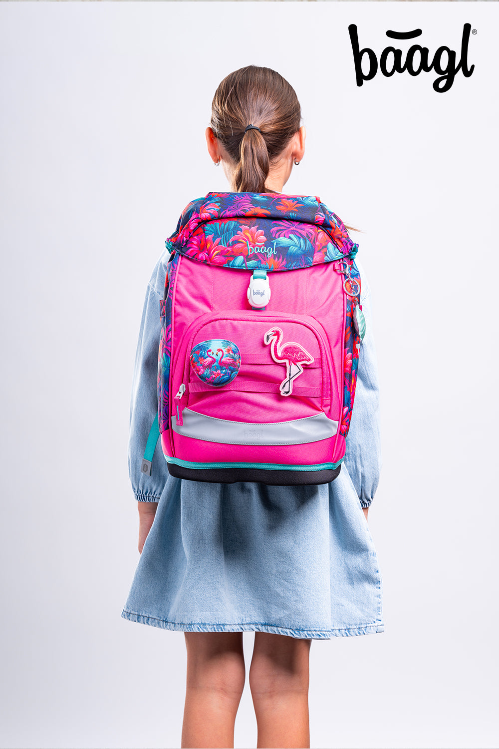 School backpack Airy Plus Flamingos