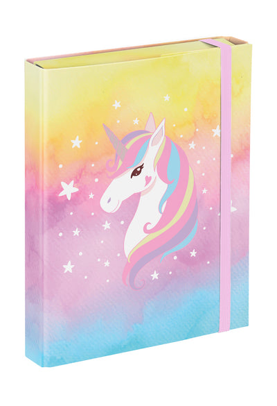 School file folder A5 Rainbow Unicorn