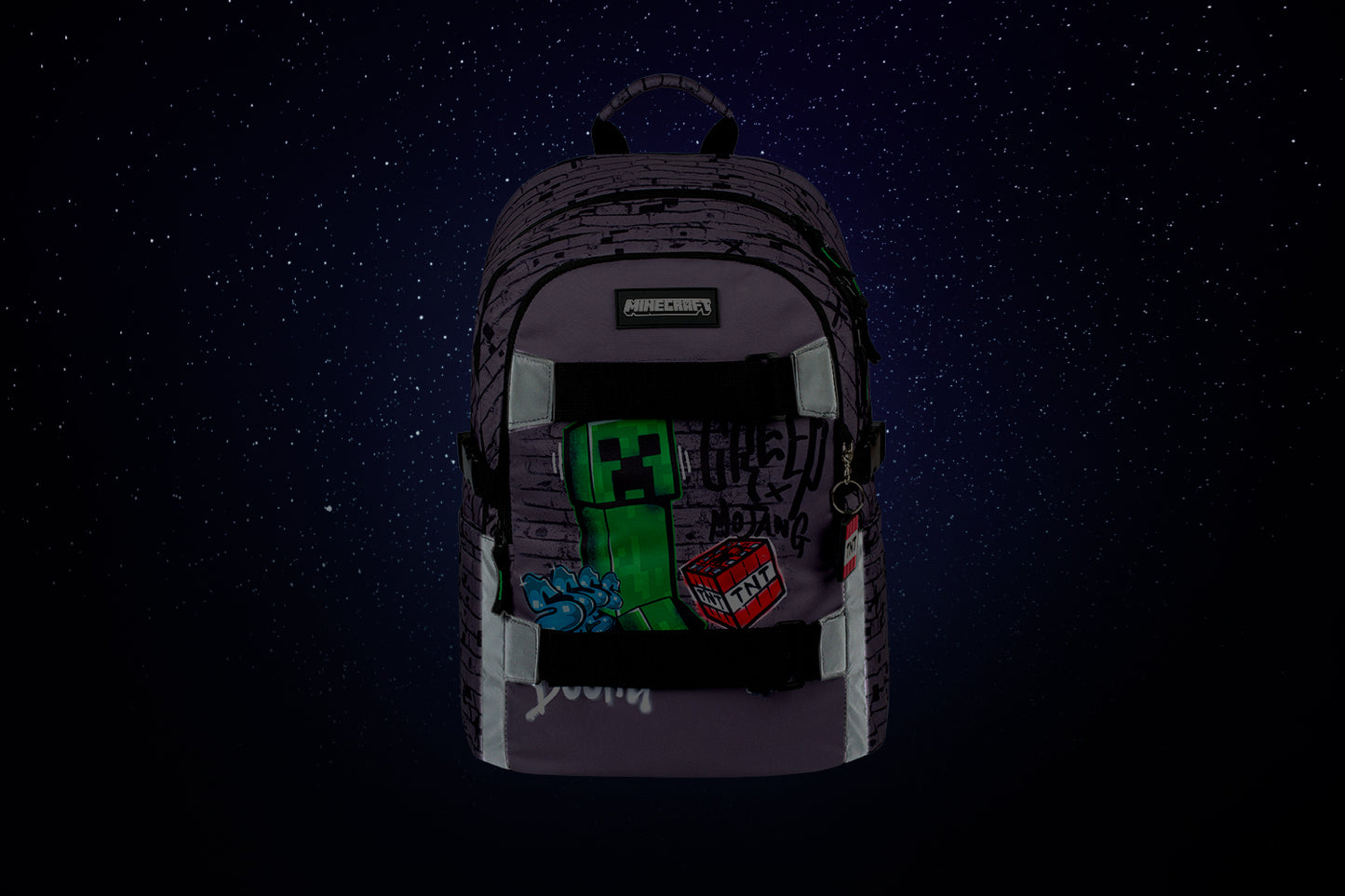 School Backpack Skate Minecraft TNT