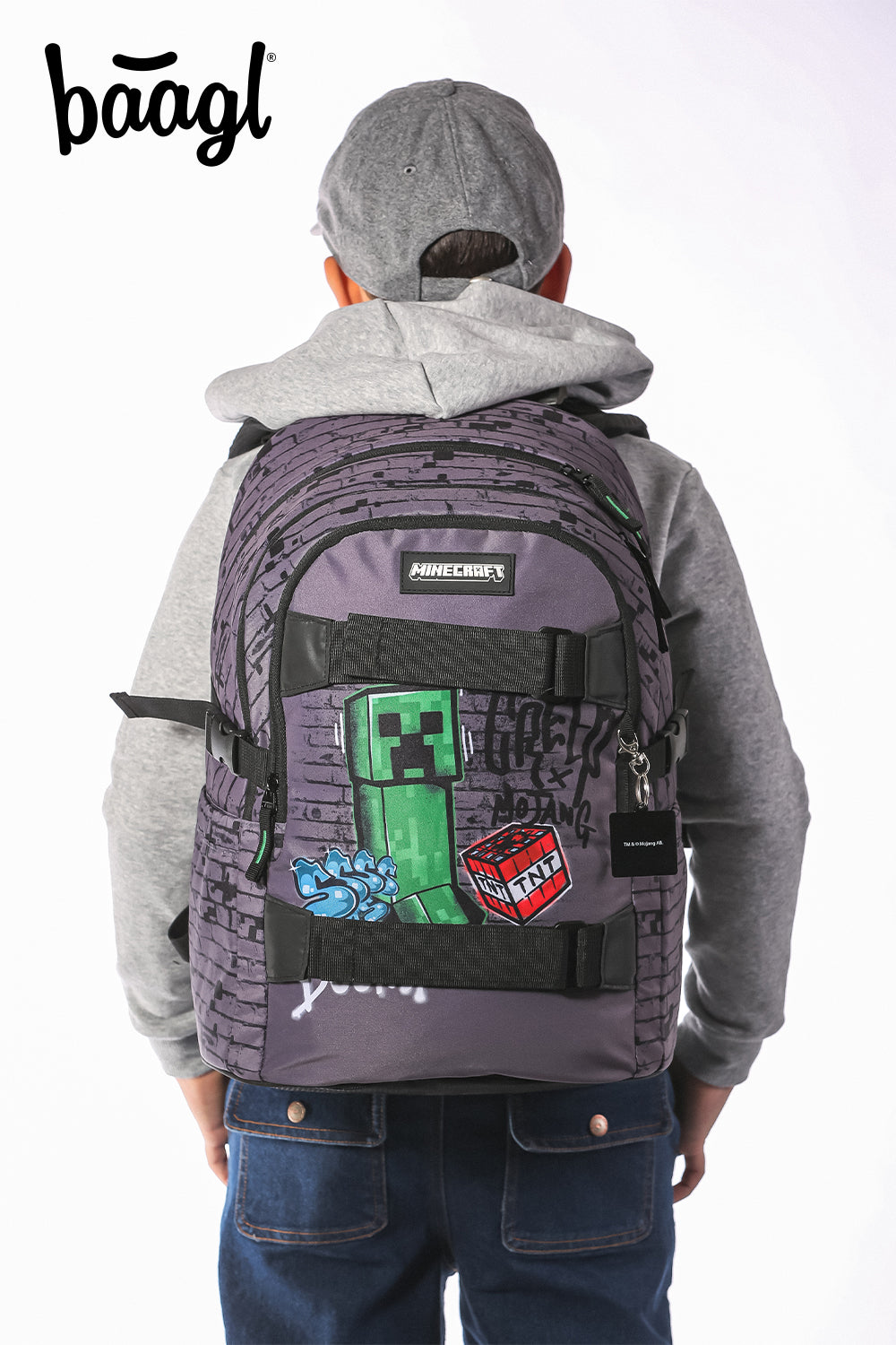 School Backpack Skate Minecraft TNT