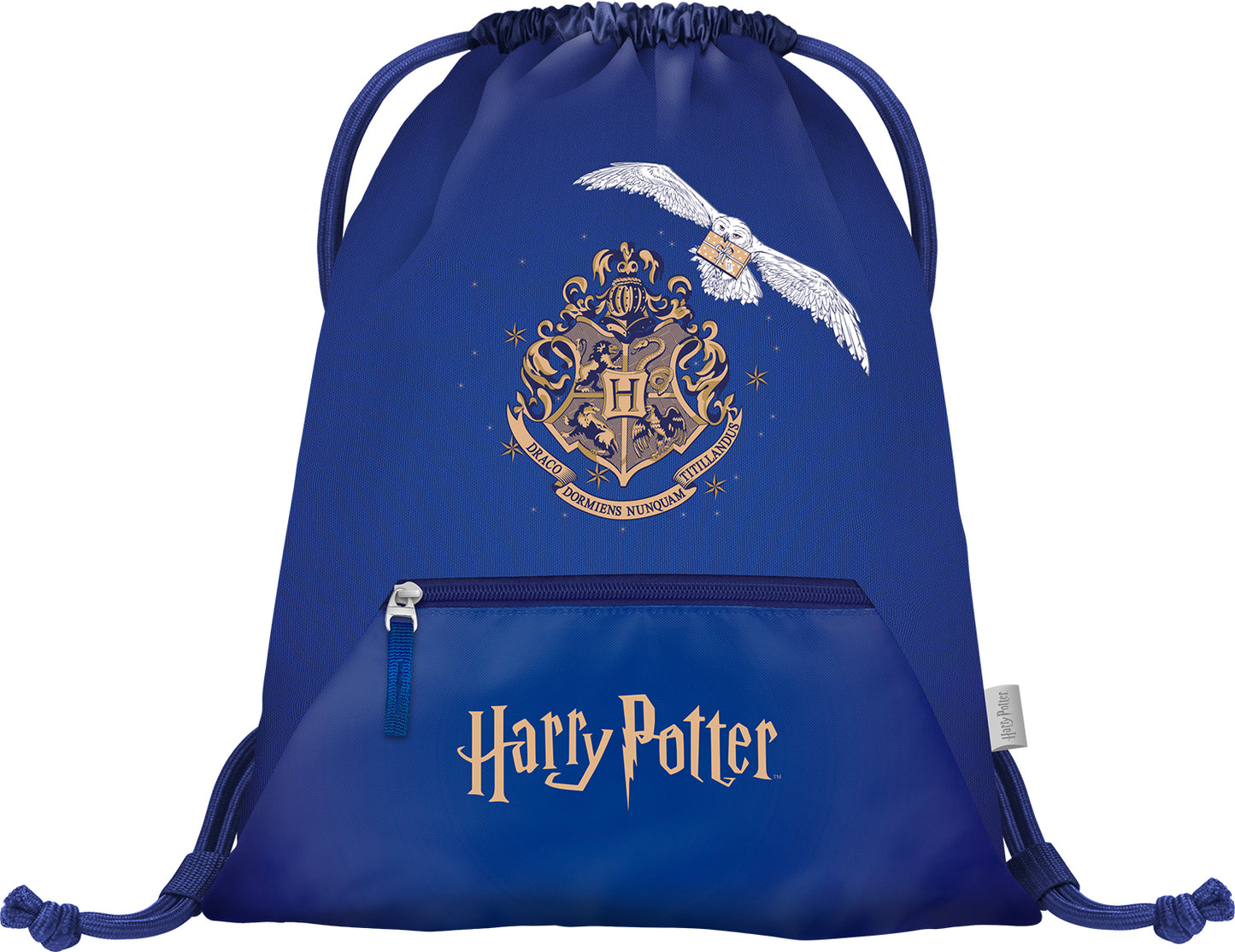 Gym sack with zip pocket Harry Potter Hogwarts Hedwig