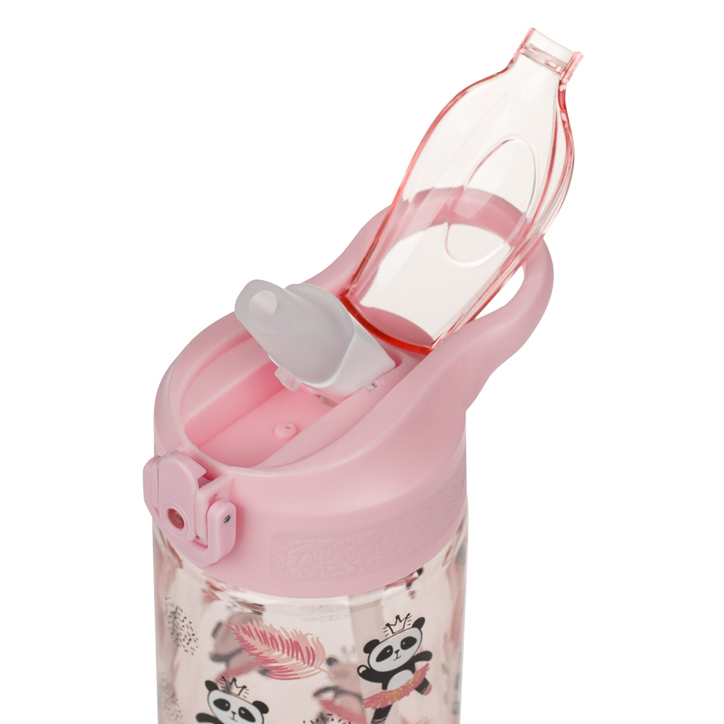 Tritan bottle with straw Panda, 500 ml