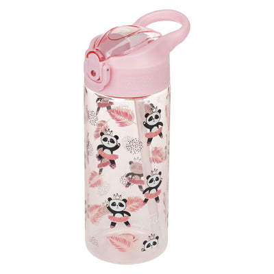 Tritan bottle with straw Panda, 500 ml