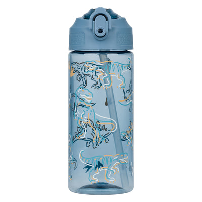 Tritan bottle with straw Dino, 500 ml