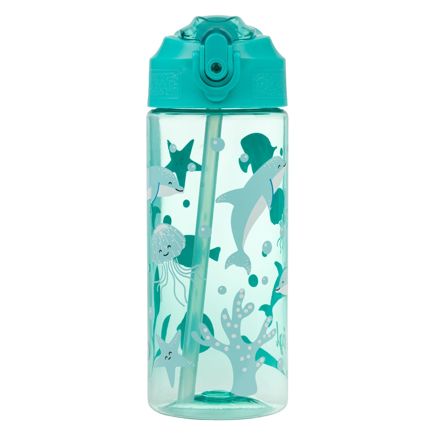 Tritan bottle with straw Dolphin. 500 ml