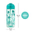 Tritan bottle with straw Dolphin. 500 ml