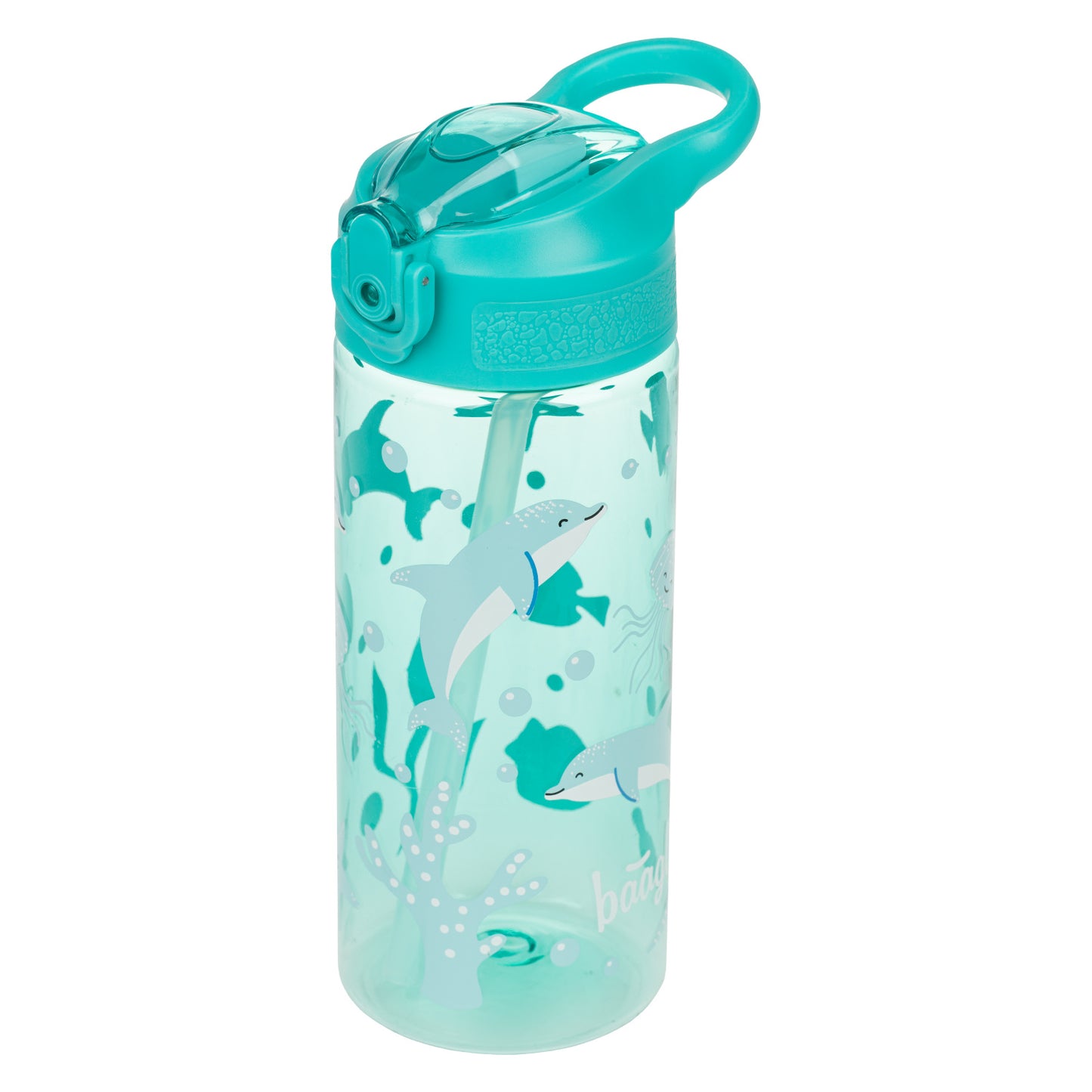 Tritan bottle with straw Dolphin. 500 ml