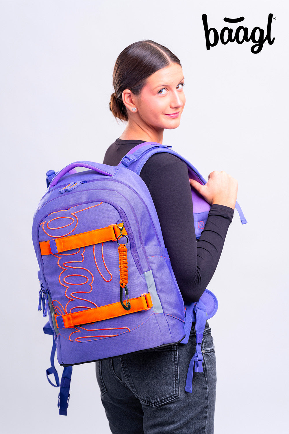 School backpack Skate Max Orange