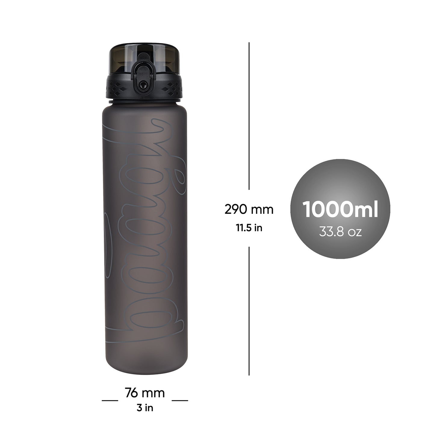 Tritan bottle Darkness, 1000 ml