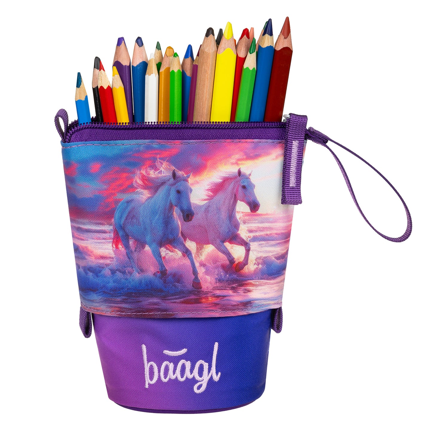 Pencil case Pop Up Horses Heart