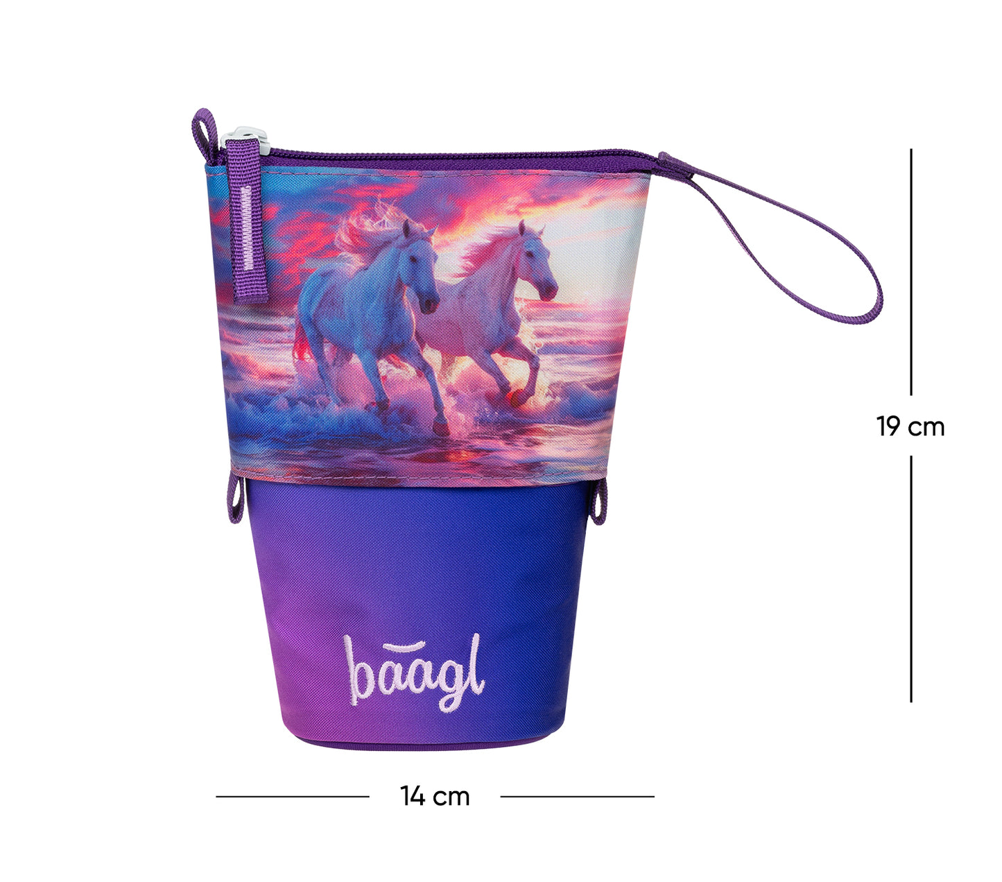 Pencil case Pop Up Horses Heart