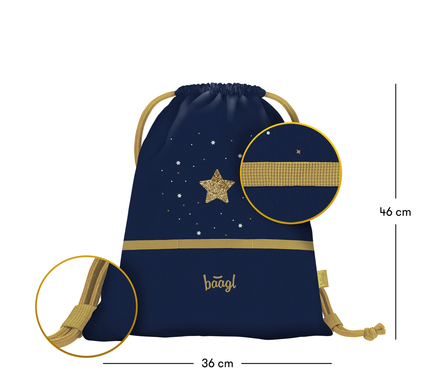 Gym sack Unicorn Gold