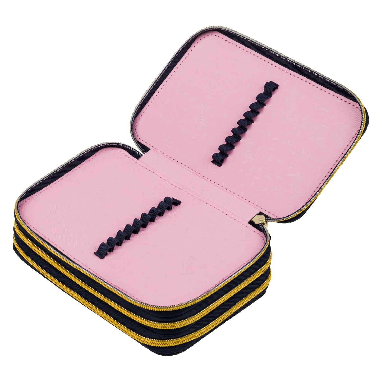 Three-tier pencil case Unicorn Gold