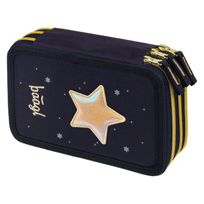 Three-tier pencil case Unicorn Gold