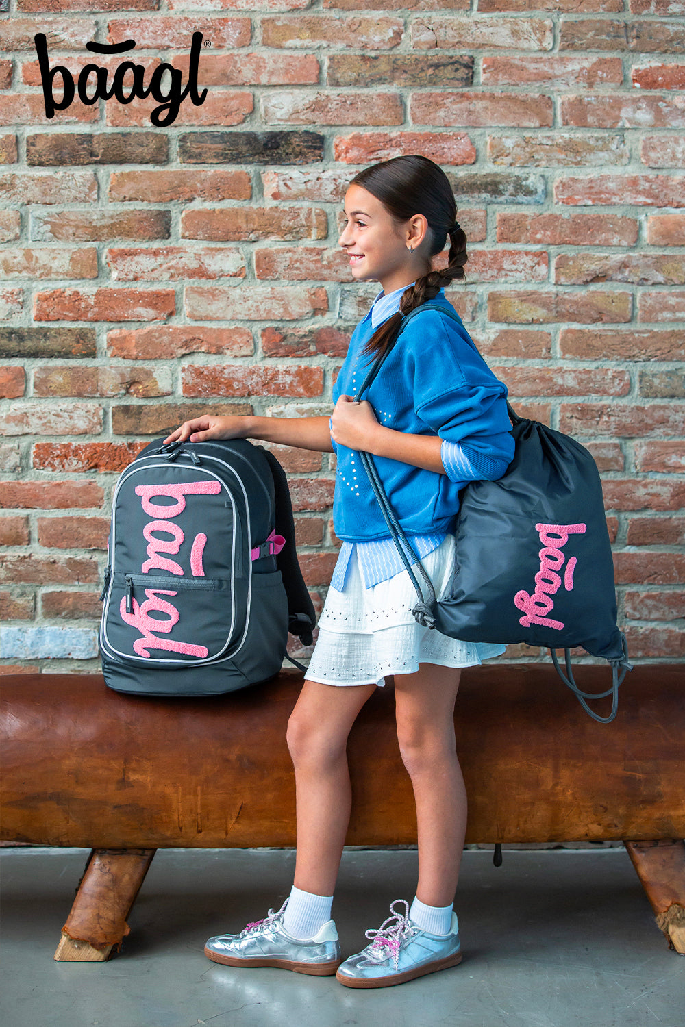 Gym sack Logo pink