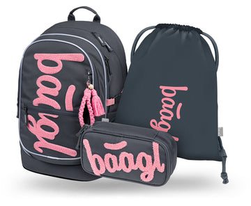 School set Core Logo pink