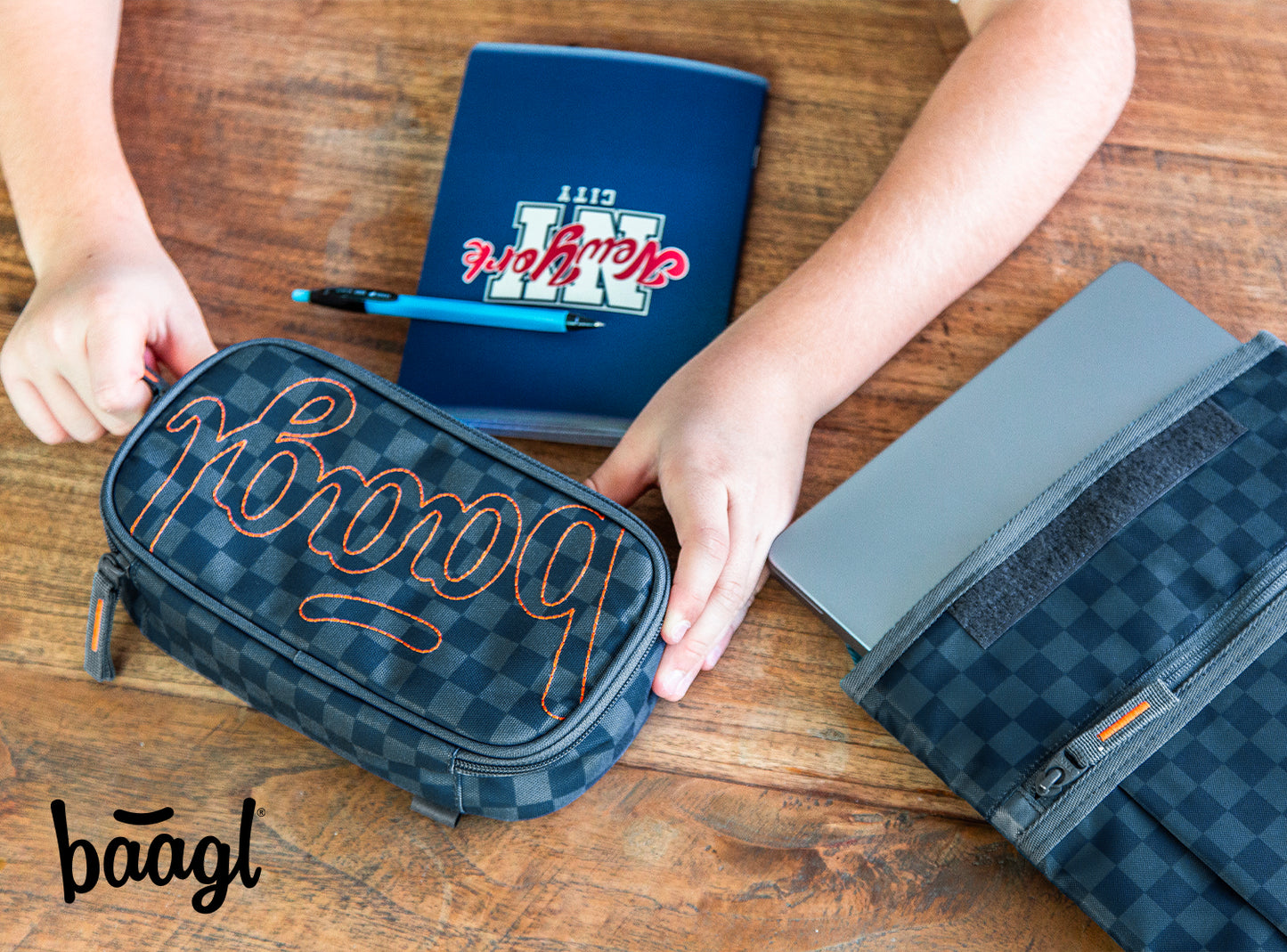 School etui Ska blue