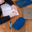School etui Logo blue