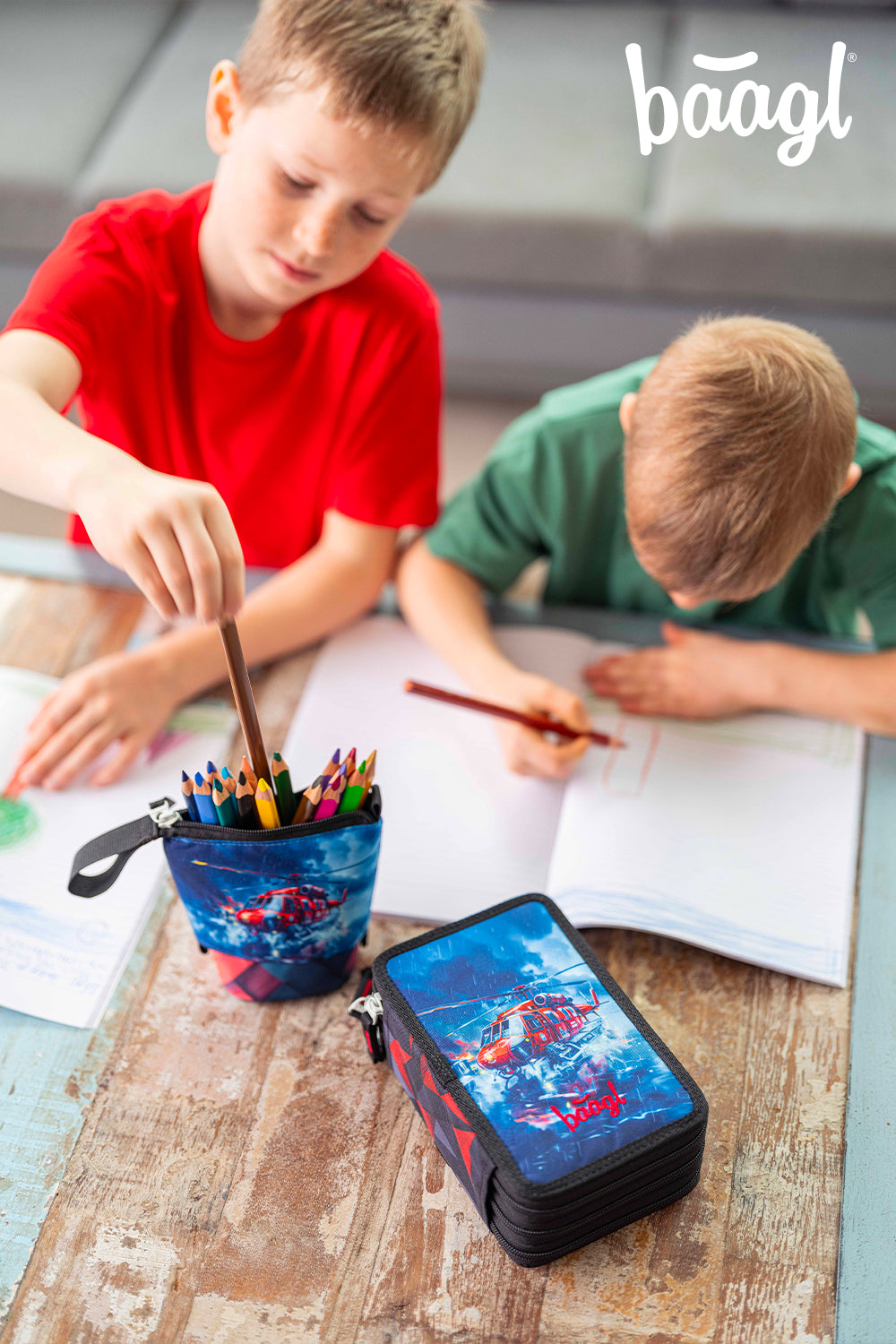 Three-tier pencil case Rescuers