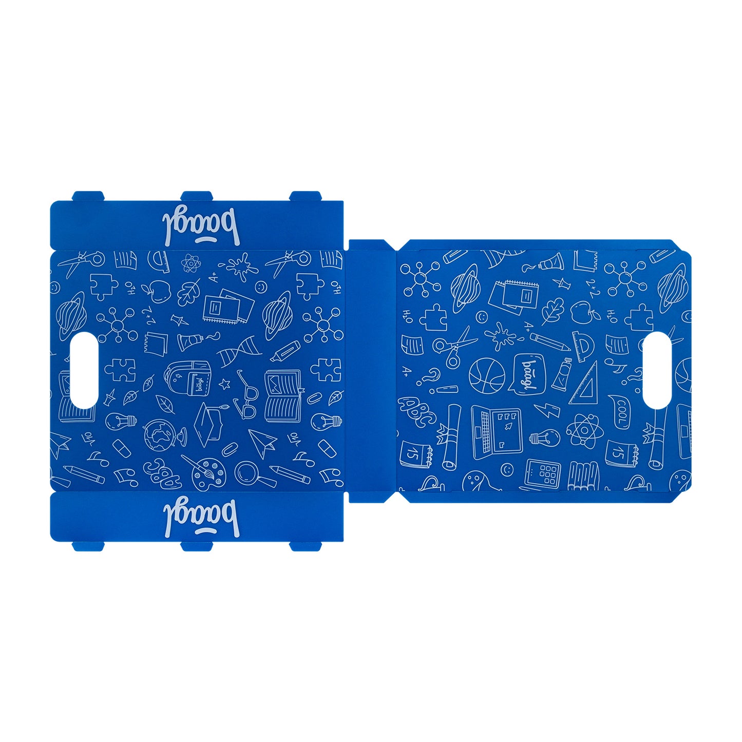 Plastic school file folder School Blue