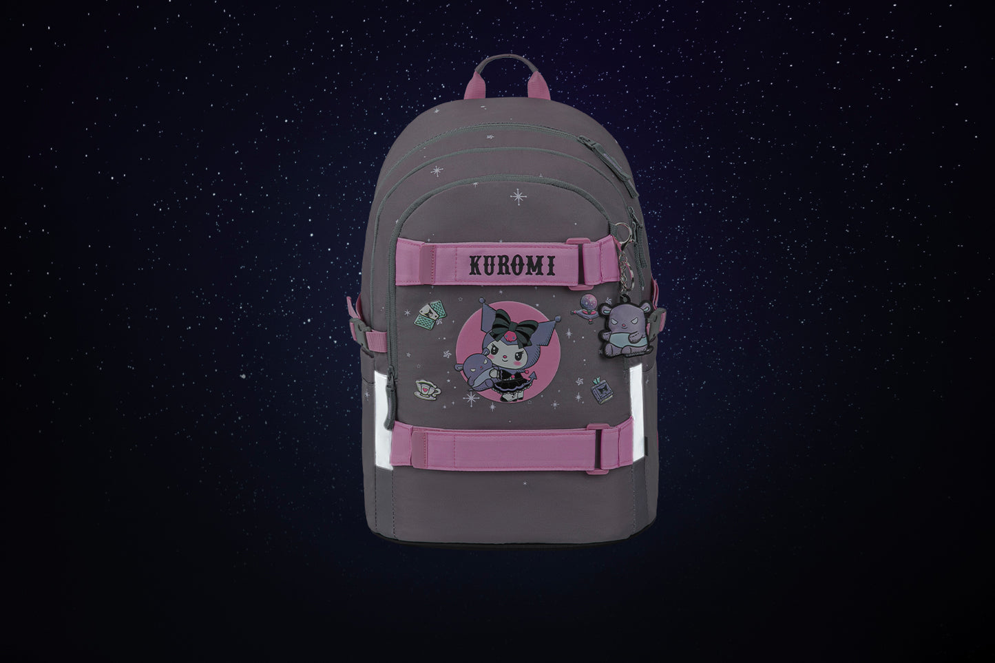 School backpack Skate Kuromi Grey