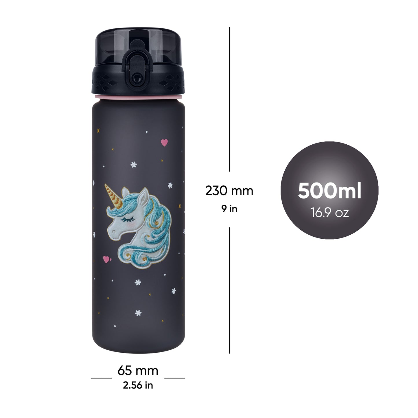Tritan bottle Unicorn Gold, 500 ml