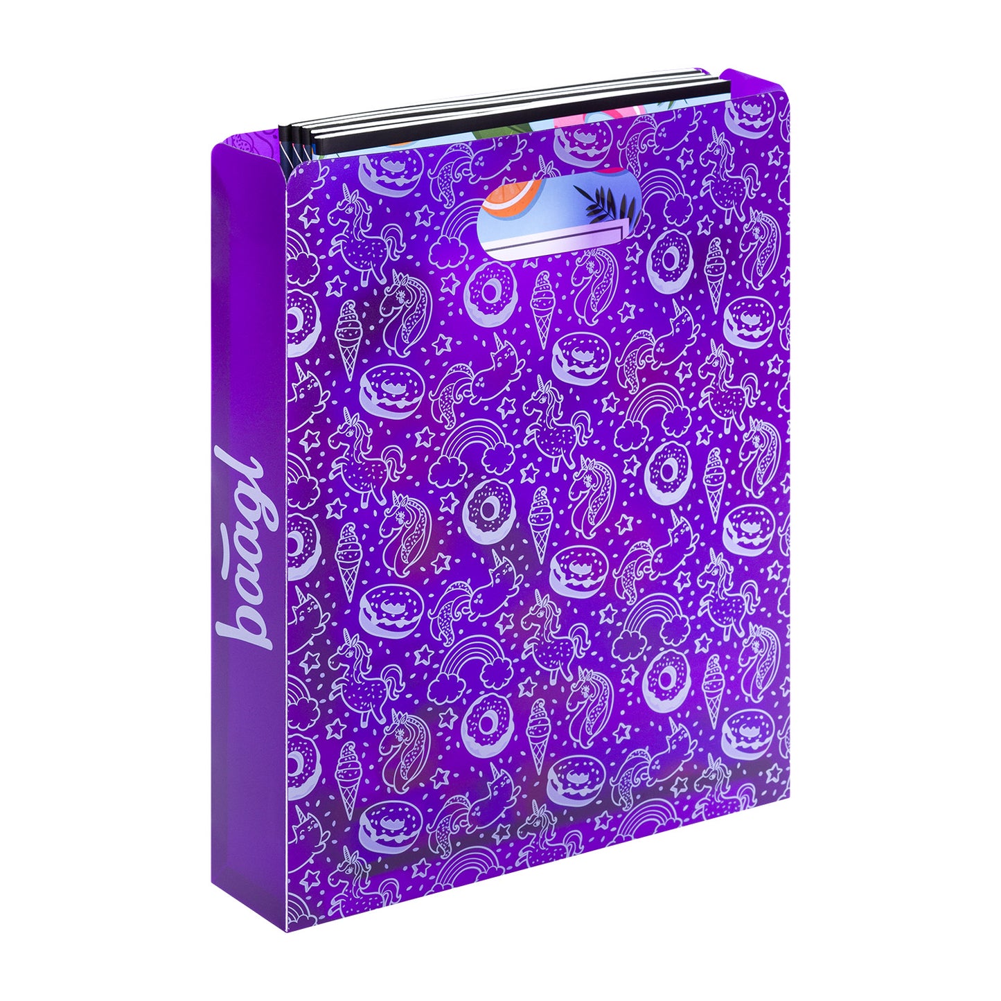 Plastic school file folder Unicorn