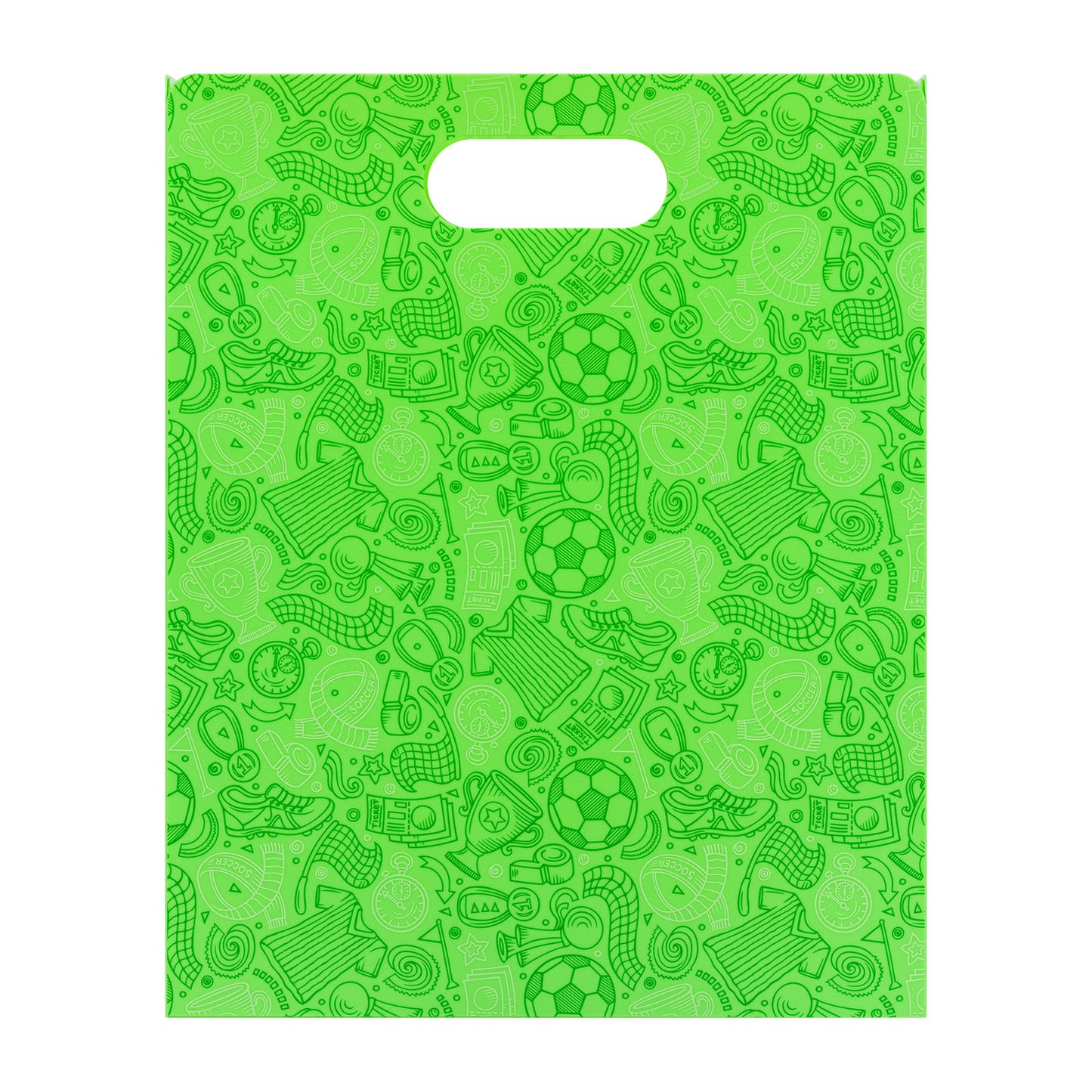 Plastic school file folder Football