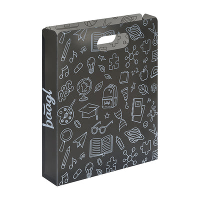 Plastic school file folder School Grey