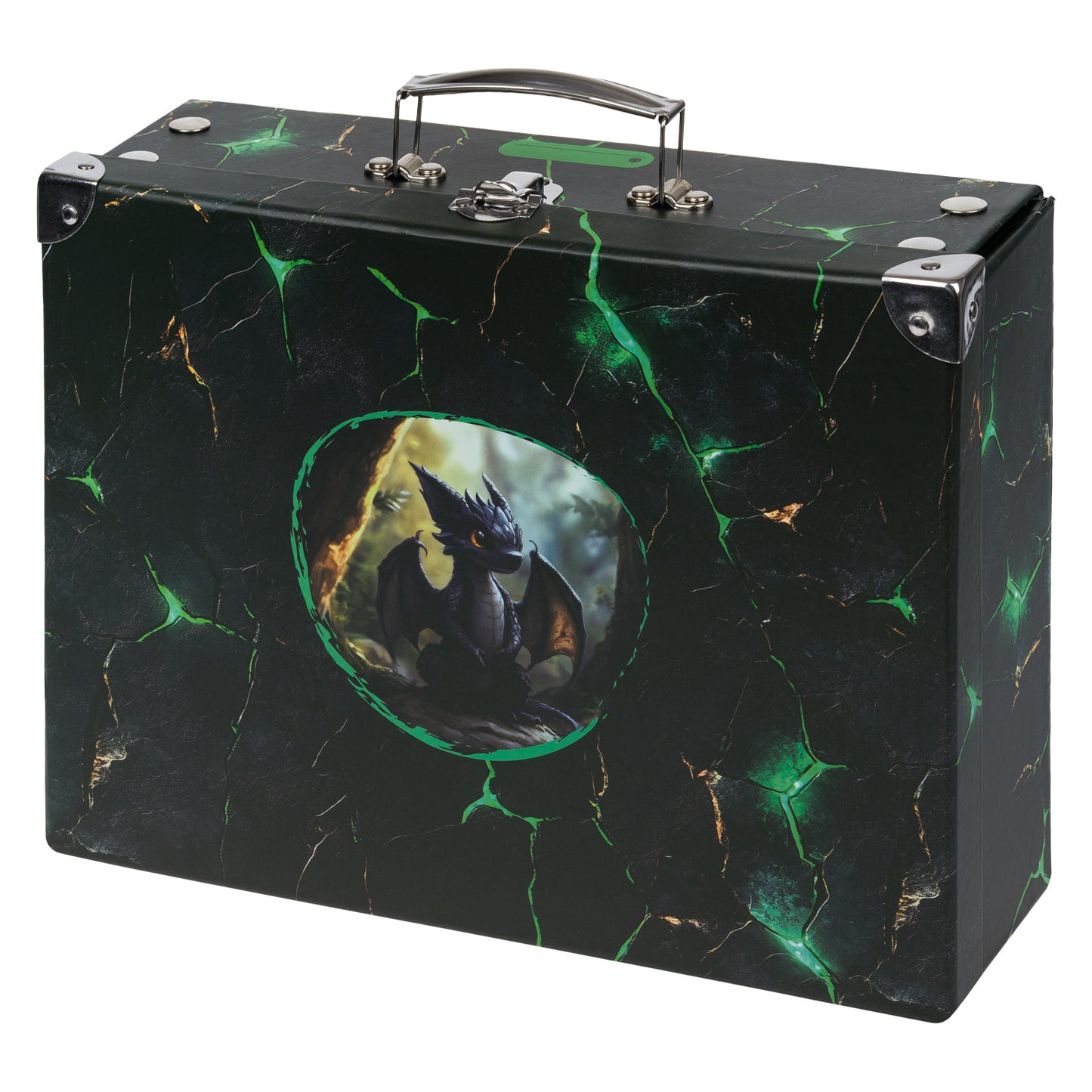 Foldable school supply box Dragons