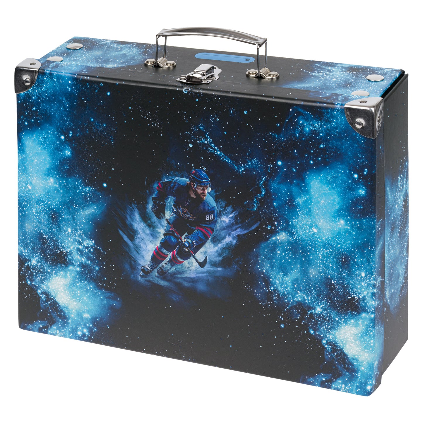 Foldable school supply box Hockey