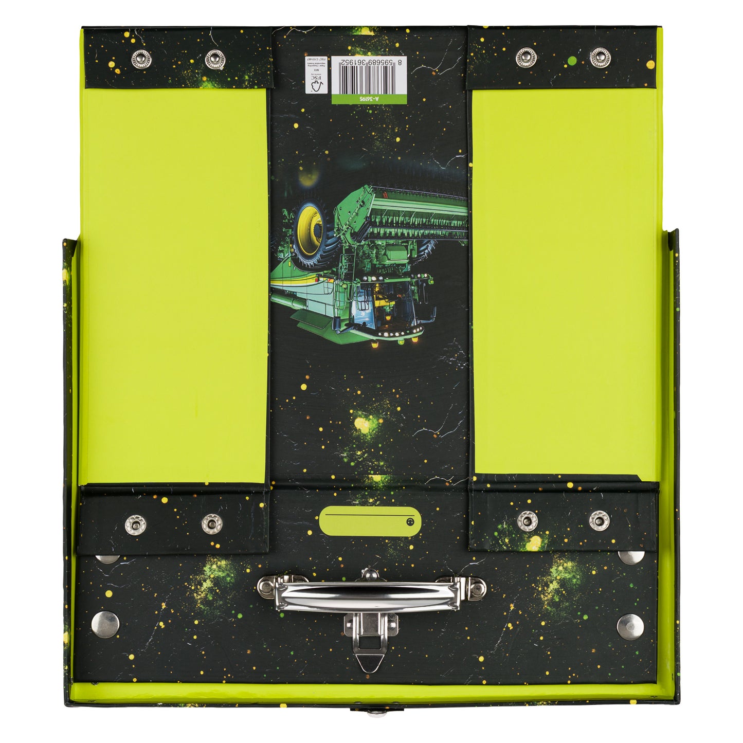Foldable school supply box Tractor