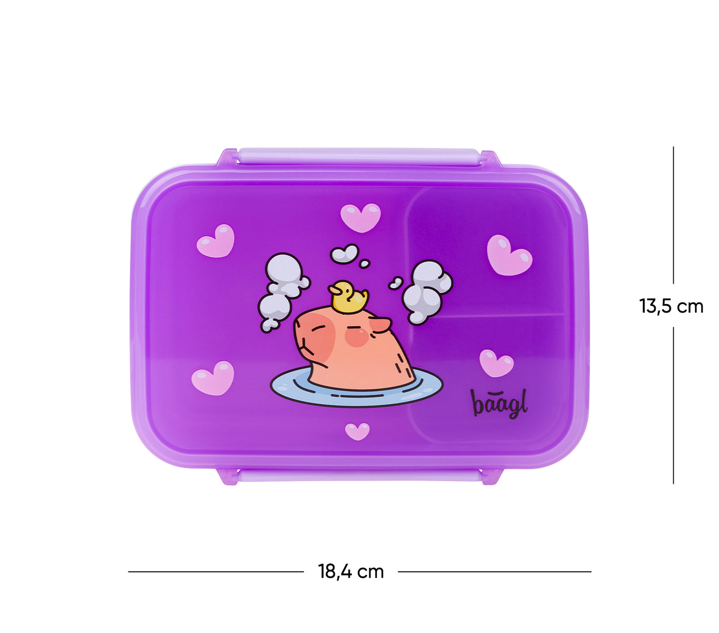 Lunch box with compartments Capybara
