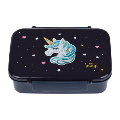 Lunch box with compartments Unicorn Gold