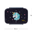Lunch box with compartments Unicorn Gold