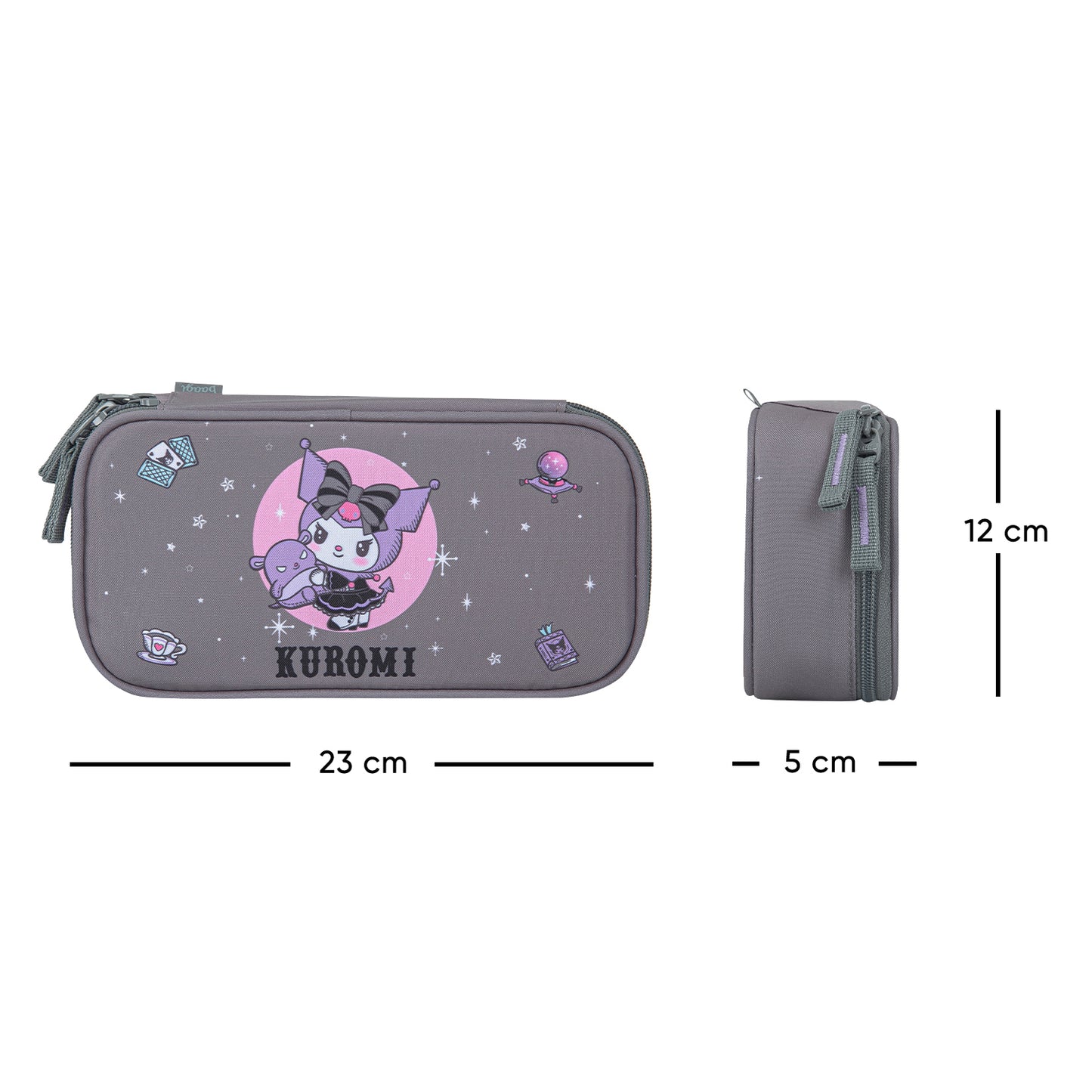 School etui Kuromi Grey