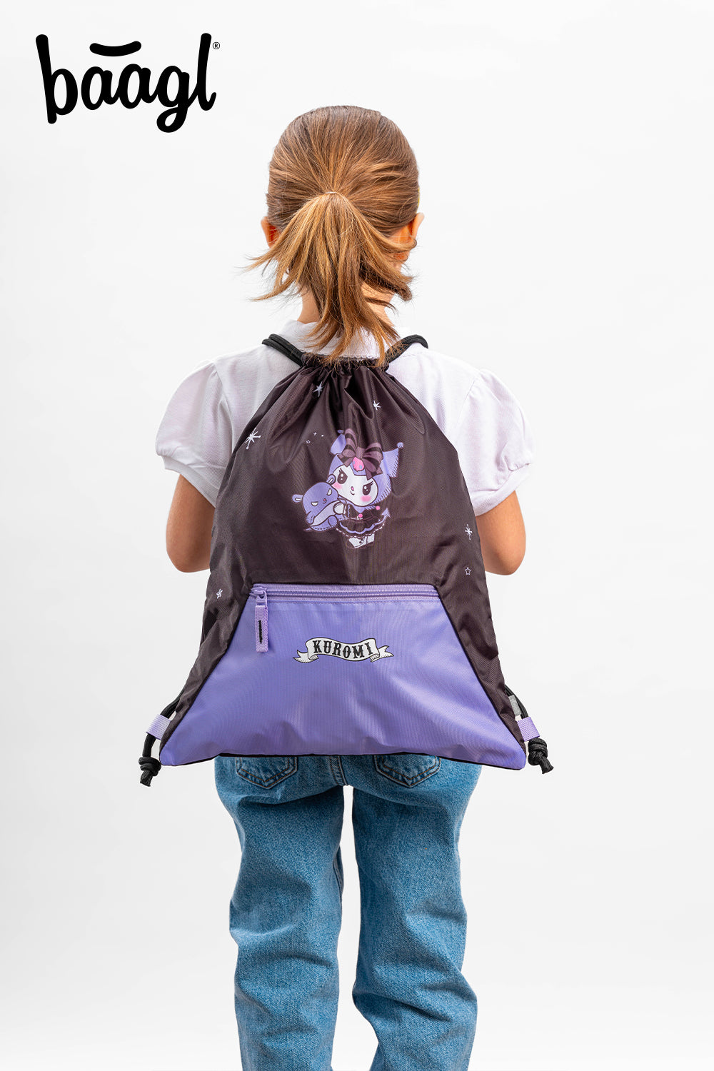 Gym sack with zip pocket Kuromi Fortune Dream