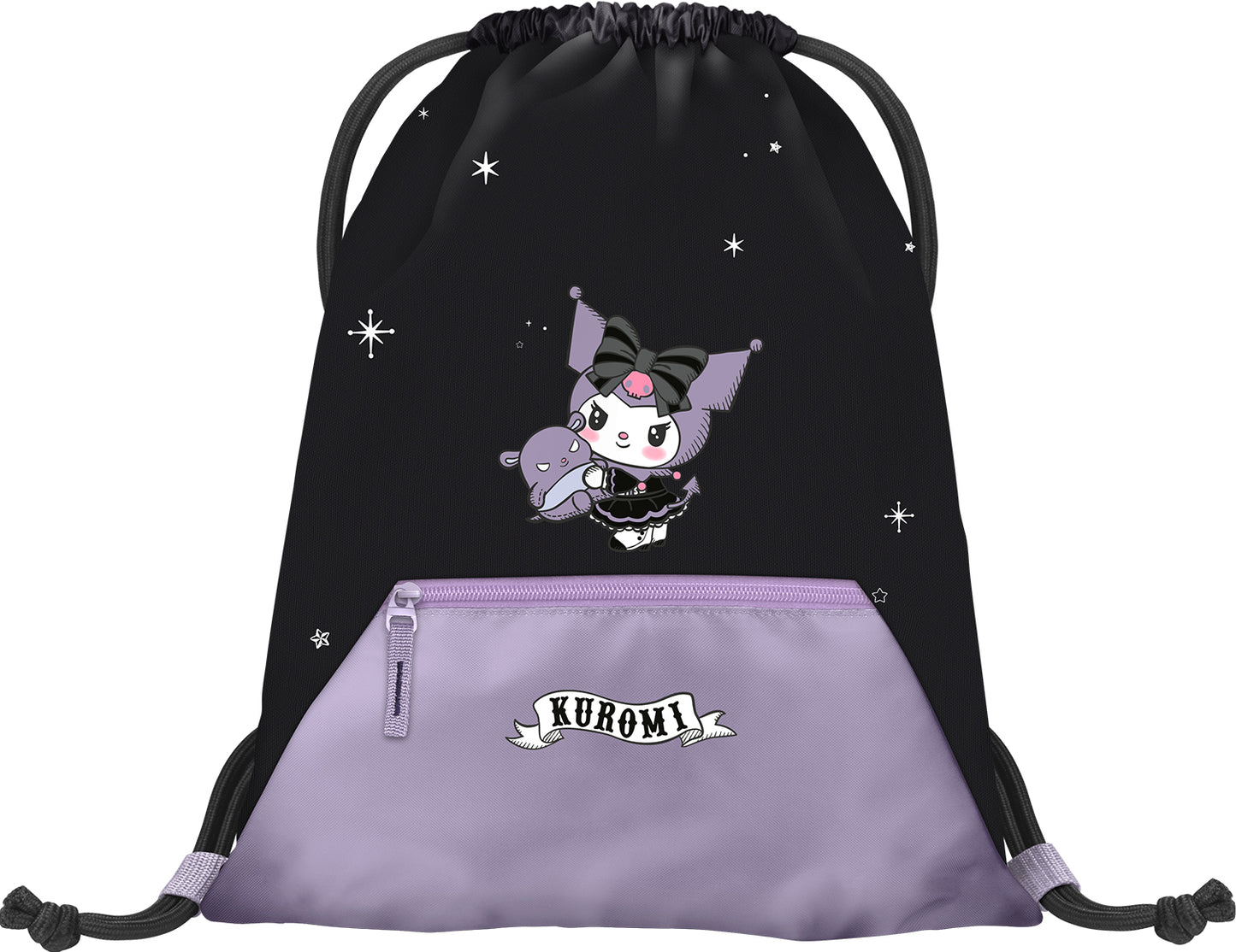 Gym sack with zip pocket Kuromi Fortune Dream