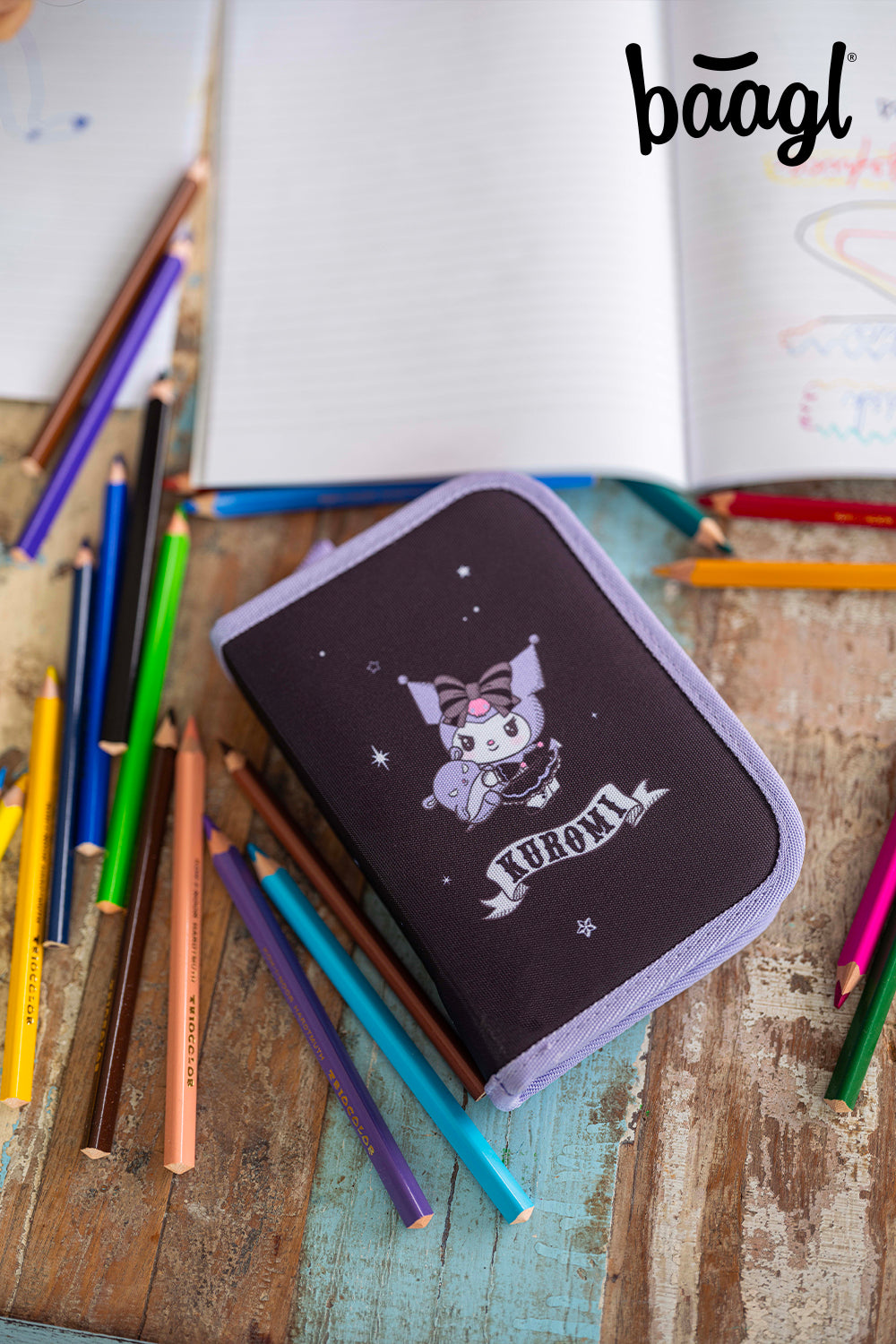 One-tier pencil case Kuromi Fortune Dream