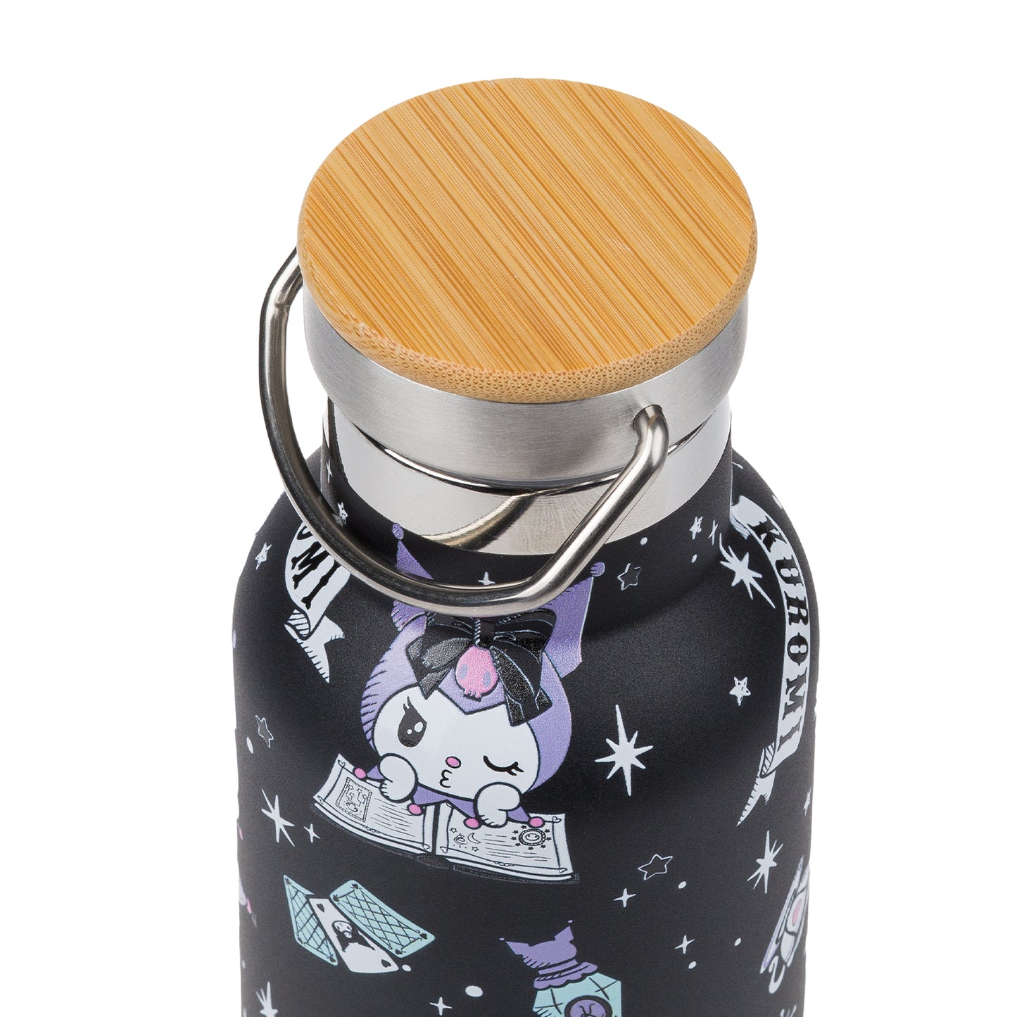 Thermo bottle with bamboo lid Kuromi Fortune Dream, 500 ml