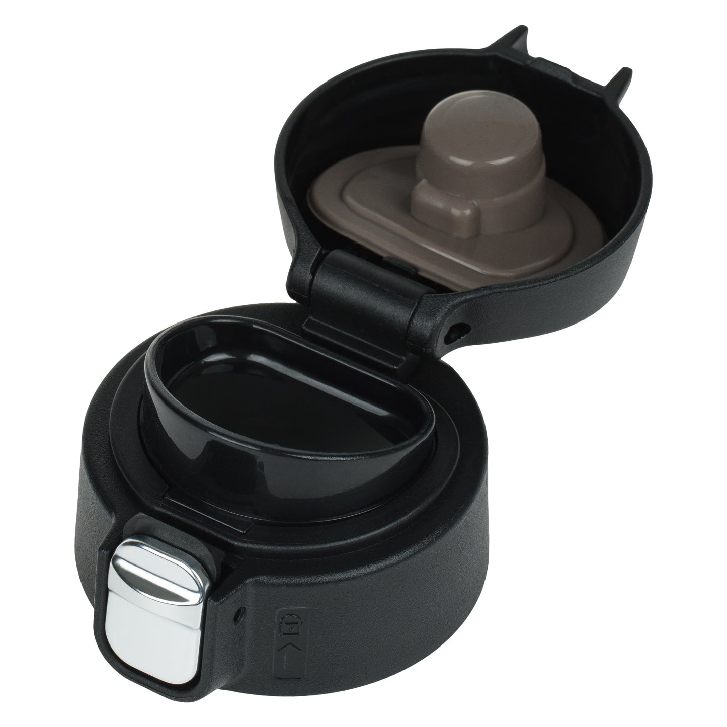 Replacement cap for BAAGL insulated bottle with push button, black