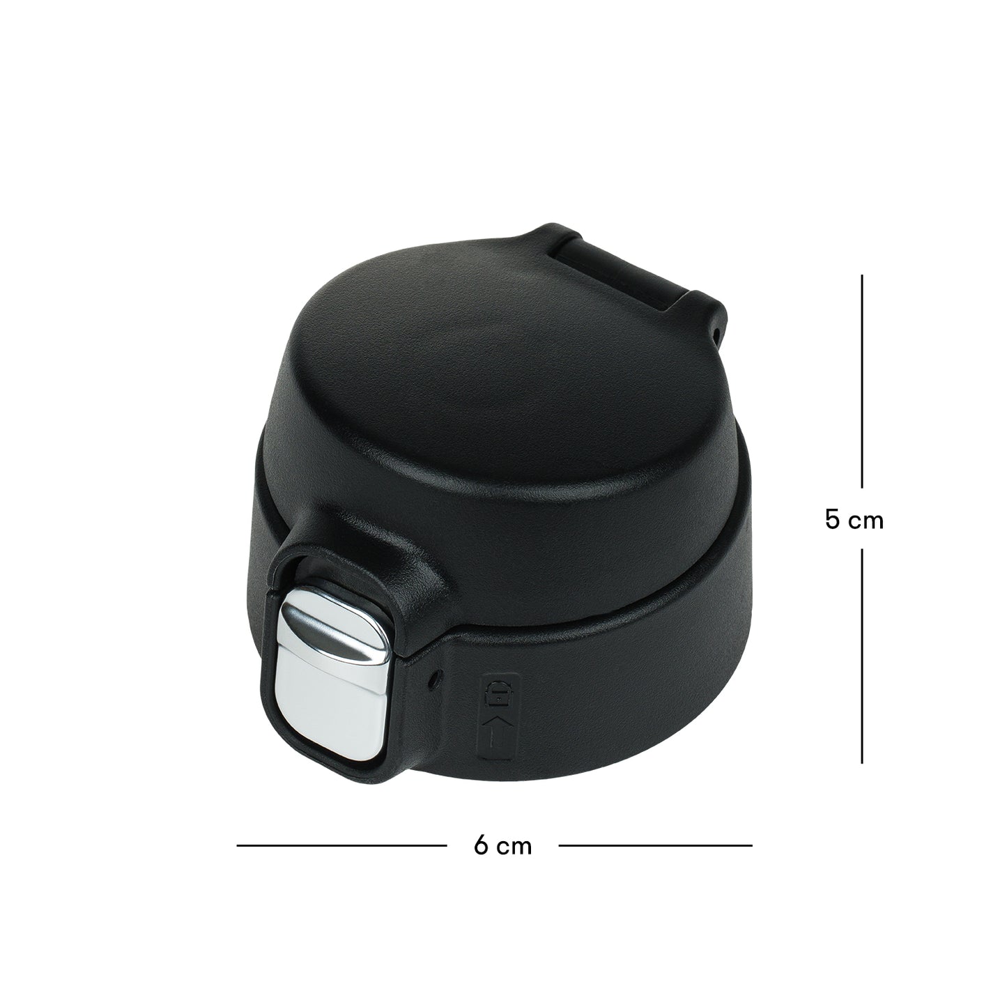 Replacement cap for BAAGL insulated bottle with push button, black
