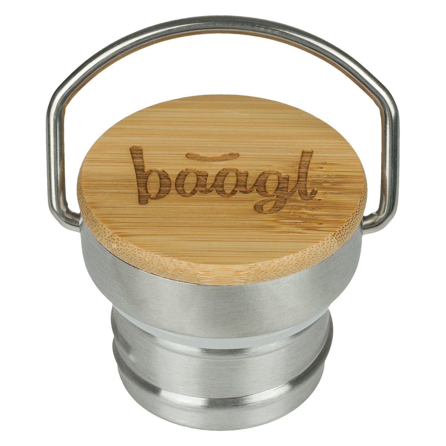Bamboo-metal replacement cap for BAAGL insulated bottle