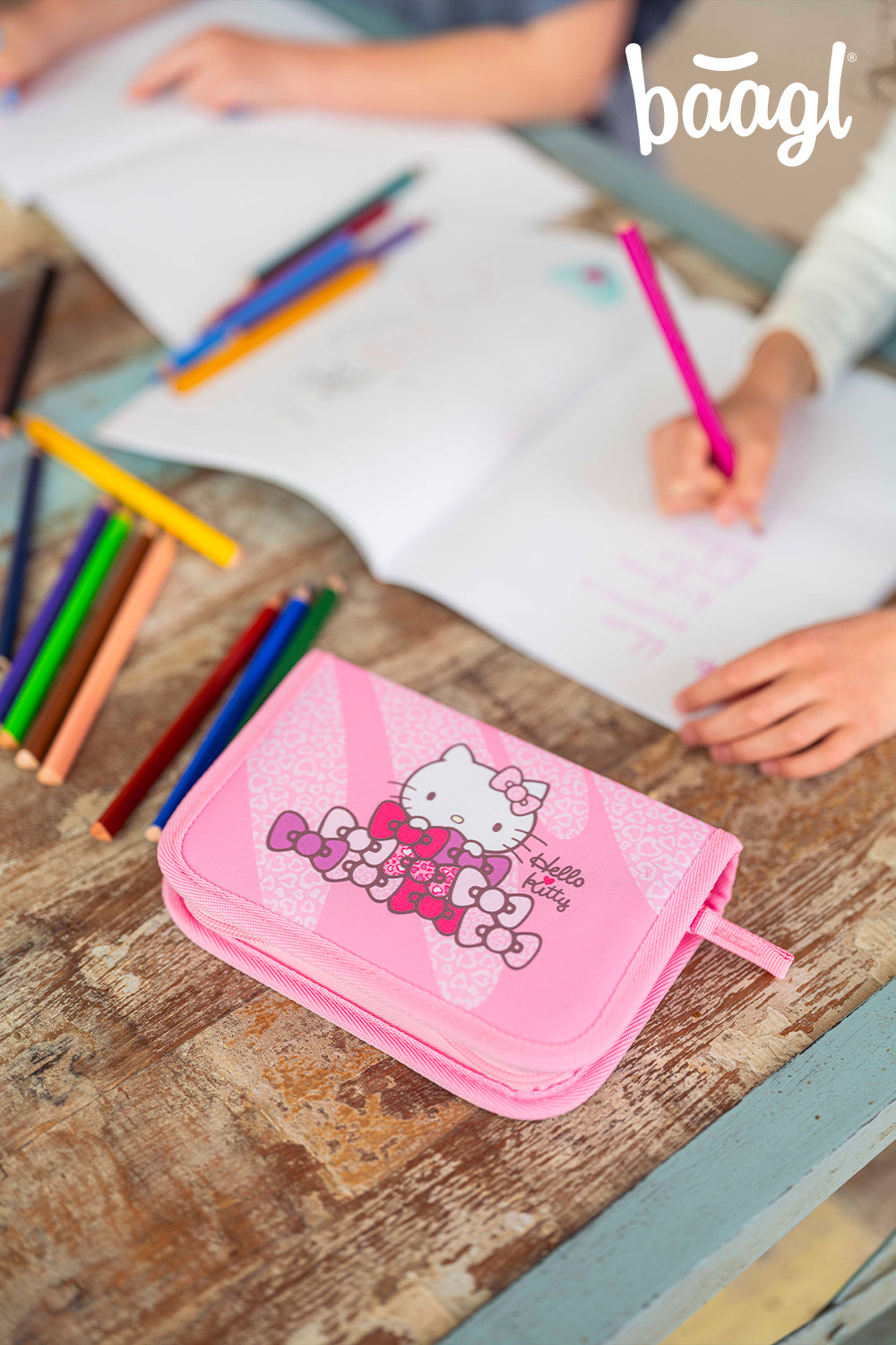 One-tier pencil case Hello Kitty Sweet Leopard